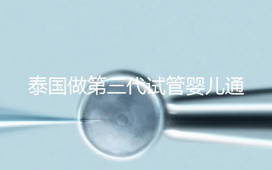 泰國做第三代試管嬰兒通常費用多少？高嗎？