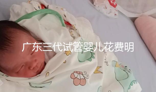 廣東三代試管嬰兒花費明細:8-15萬元,2025價格構成公布