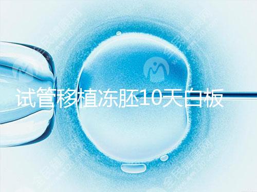 試管移植凍胚10天白板咋辦?懷孕還有希望別擔(dān)心